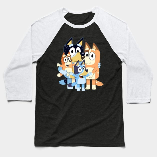 Bluey Family Baseball T-Shirt by MAGANG